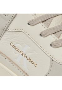 Calvin Klein Jeans Sneakersy Basket Cupsole Mid Lth Ml Fad YM0YM00883 Beżowy. Kolor: beżowy. Materiał: skóra #3