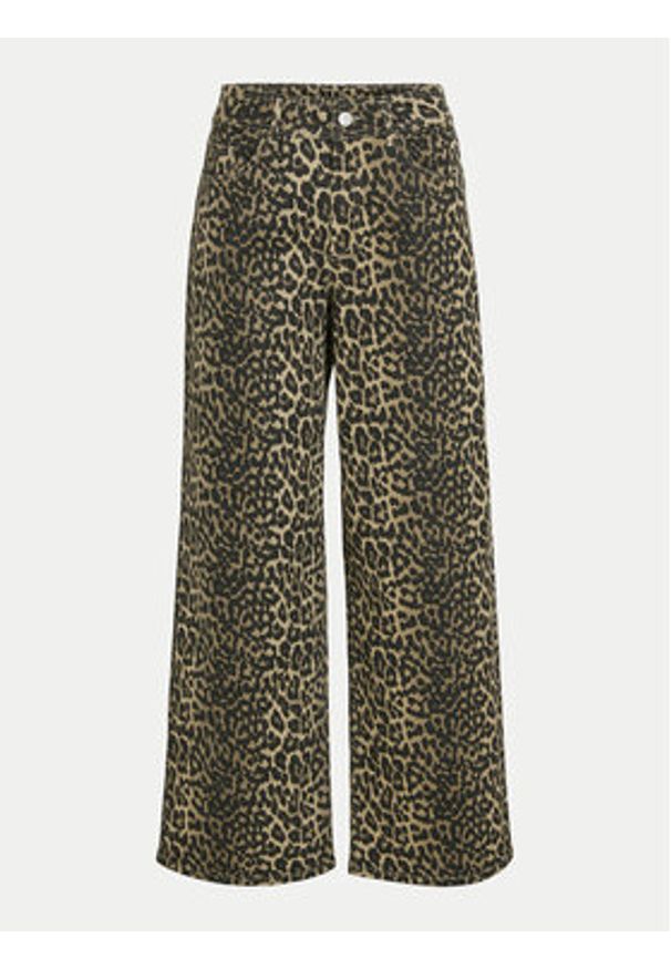 Vila Jeansy Chia 14105638 Beżowy Wide Leg. Kolor: beżowy