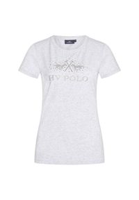 HV POLO - Koszulka damska HV Polo Lola. Typ kołnierza: polo. Kolor: szary #1