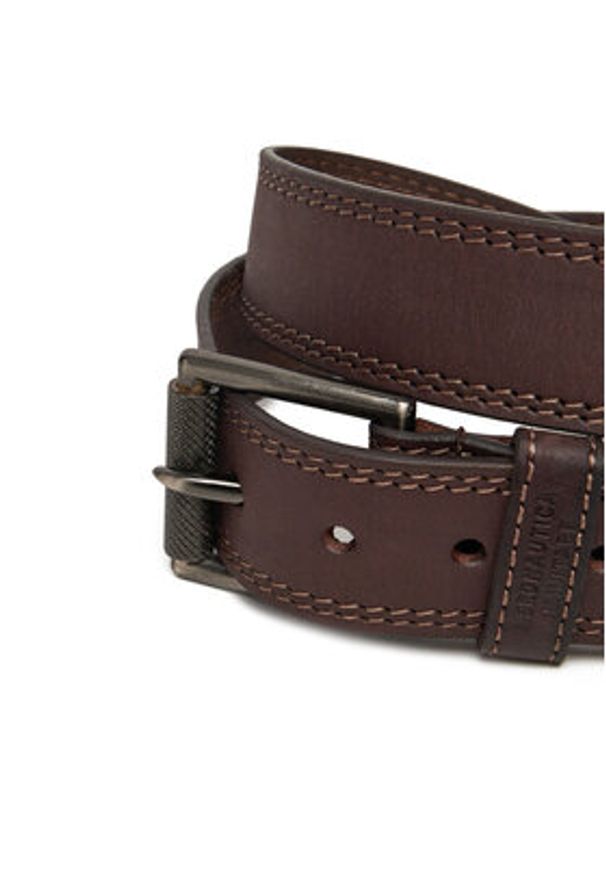 Aeronautica Militare Pasek Męski 251CP237PL181 Brązowy. Kolor: brązowy. Materiał: skóra