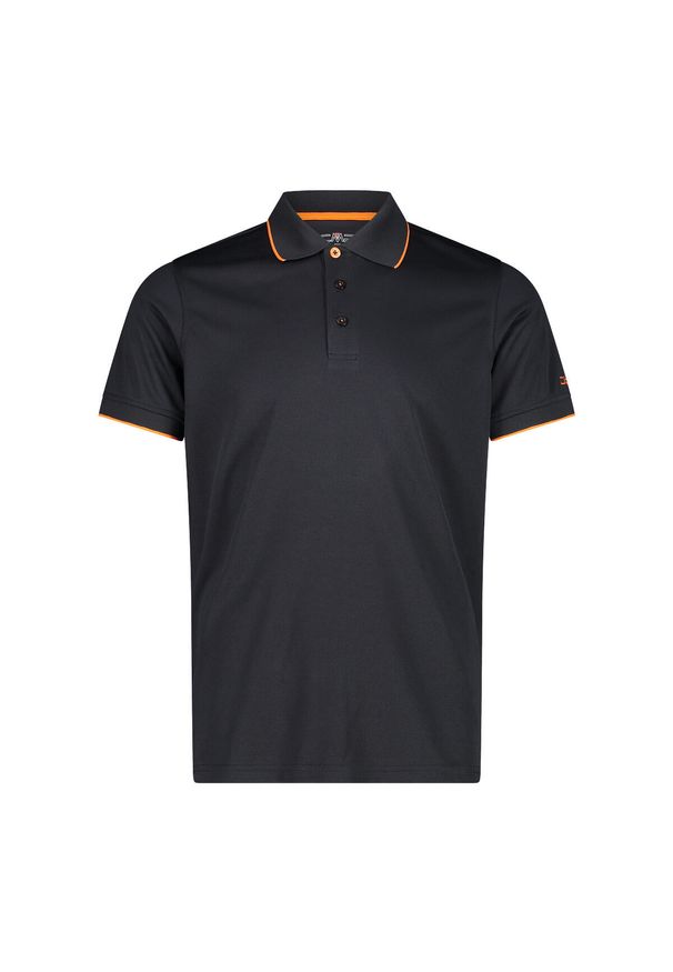 Polo CMP. Typ kołnierza: polo. Kolor: czarny