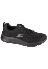 skechers - Buty do chodzenia męskie Skechers Go Walk Flex Vespid. Kolor: czarny. Materiał: materiał, syntetyk. Szerokość cholewki: normalna. Sport: turystyka piesza