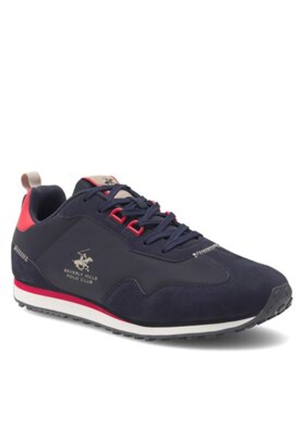 Beverly Hills Polo Club Sneakersy TRIST-01 Granatowy. Kolor: niebieski. Materiał: materiał