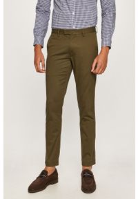 Polo Ralph Lauren - Spodnie. Kolor: oliwkowy. Materiał: tkanina, bawełna, elastan. Wzór: gładki #1