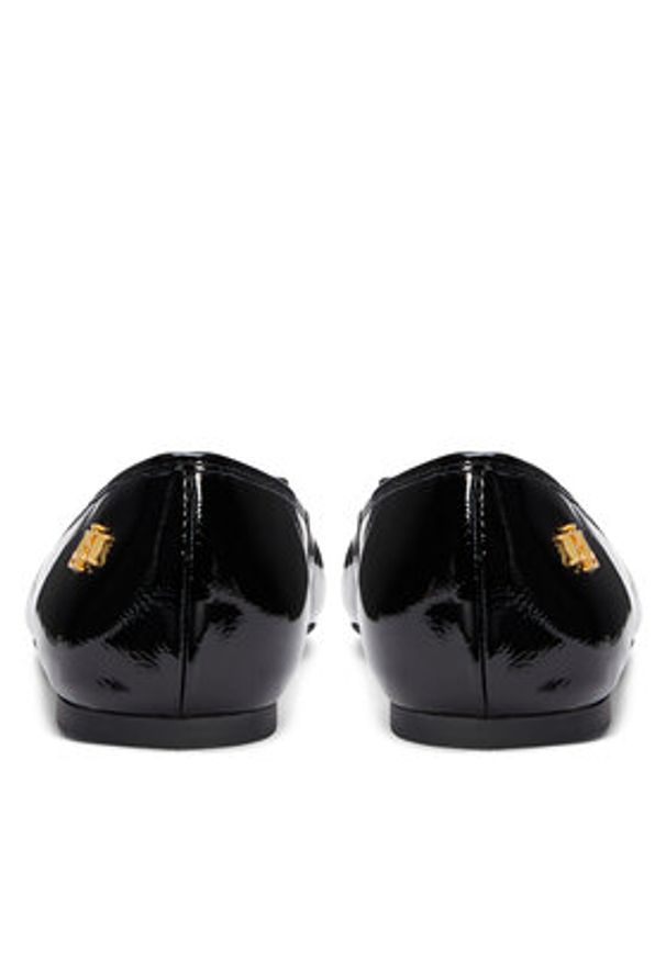 Lauren Ralph Lauren - LAUREN RALPH LAUREN Baleriny 802956765001 Czarny. Kolor: czarny. Materiał: lakier, skóra