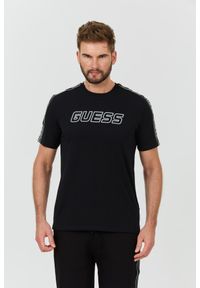 Guess - GUESS Czarny t-shirt Arlo Cn. Kolor: czarny