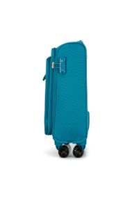 Wittchen - Mała walizka miękka jednokolorowa turkusowa. Kolor: turkusowy. Materiał: poliester