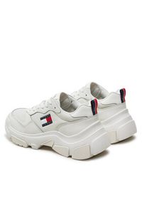 Tommy Jeans Sneakersy Twj Lightweight Hybrid Runner EN0EN02618 Écru. Materiał: skóra #6