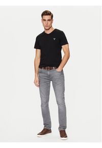 Guess T-Shirt U97M01 KCD31 Czarny Slim Fit. Kolor: czarny. Materiał: bawełna #5
