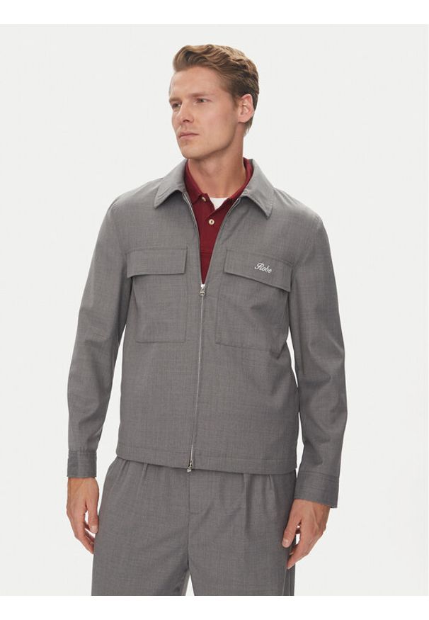 Robe di Kappa Kurtka przejściowa Robe Giovani Gafsa 67124CW Szary Regular Fit. Kolor: szary. Materiał: syntetyk