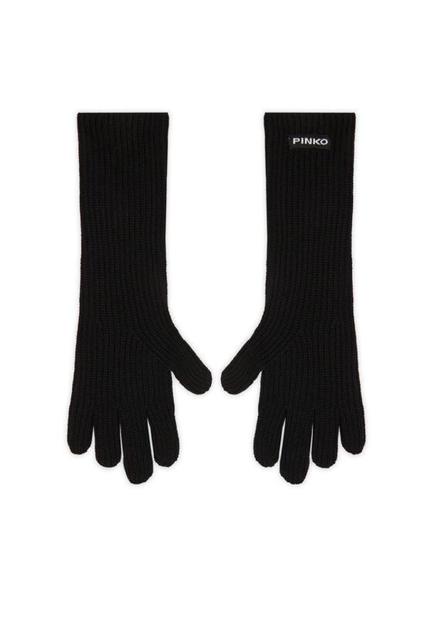 Pinko - PINKO Rękawiczki Damskie Grecia 105997 A2Z4 Czarny. Kolor: czarny. Materiał: wiskoza