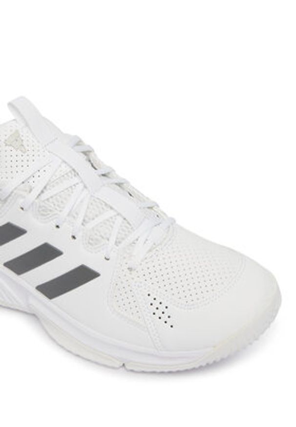 Adidas - adidas Buty halowe Court Flight Shoes KI8047 Biały. Kolor: biały. Materiał: skóra