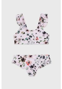 Name it dwuczęściowy strój kąpielowy dziecięcy kolor różowy. Kolor: różowy. Materiał: dzianina. Rodzaj stanika: odpinane ramiączka #1