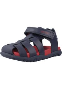 Sandały Geox Model B Sandal Fusbetto Bo Kolor Niebieski. Kolor: niebieski. Materiał: tkanina