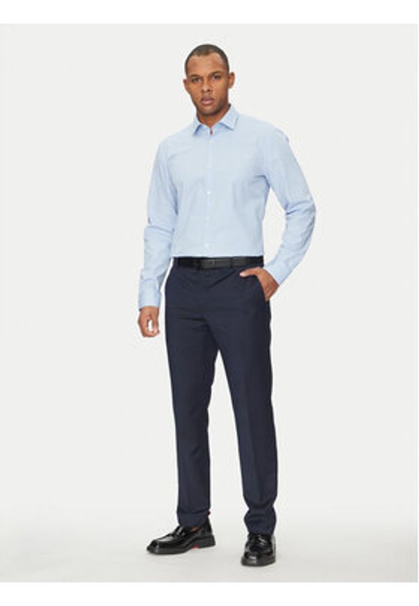 Hugo Koszula C-Jenno 50289499 Błękitny Slim Fit. Kolor: niebieski. Materiał: bawełna