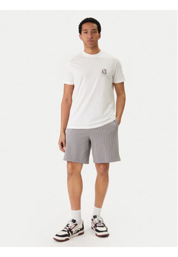 Armani Exchange T-Shirt XM000365 AF12308 U0009 Biały Regular Fit. Kolor: biały. Materiał: bawełna