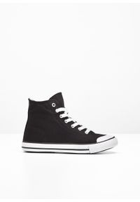 Wysokie sneakersy bonprix czarny. Kolor: czarny. Materiał: materiał, syntetyk #5