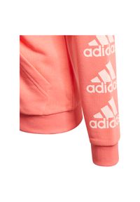 Adidas - Bluza dla dzieci adidas Must Have Logo FZ GE0942. Typ kołnierza: kaptur. Kolor: różowy. Materiał: materiał, poliester, bawełna #4