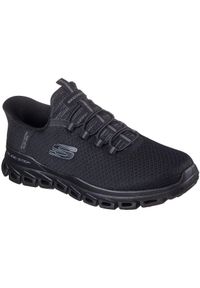 skechers - Adidasy Skechers Glide-step - Noxus, Mężczyźni. Kolor: czarny. Materiał: materiał. Sport: fitness