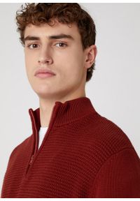 Wrangler - MĘSKI SWETER WRANGLER HALF ZIP KNIT RUSSET BROWN W8B4QOXMA 112132390 #3