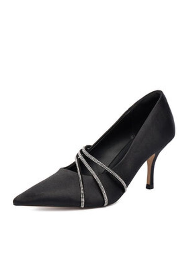 Jenny - JENNY Szpilki CEO-6V9221-9 Czarny. Kolor: czarny. Materiał: materiał. Obcas: na szpilce