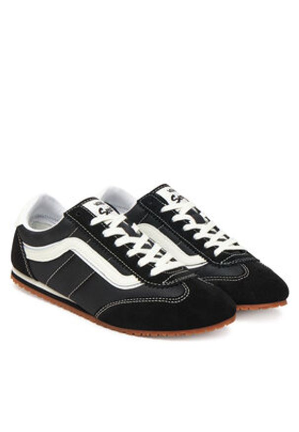 Vans Sneakersy Super Lowpro VN000D83BLA1 Czarny. Kolor: czarny. Materiał: materiał