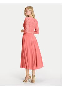 Swing Sukienka koktajlowa 5AE29100 Koralowy Regular Fit. Kolor: pomarańczowy. Materiał: syntetyk. Styl: wizytowy #3