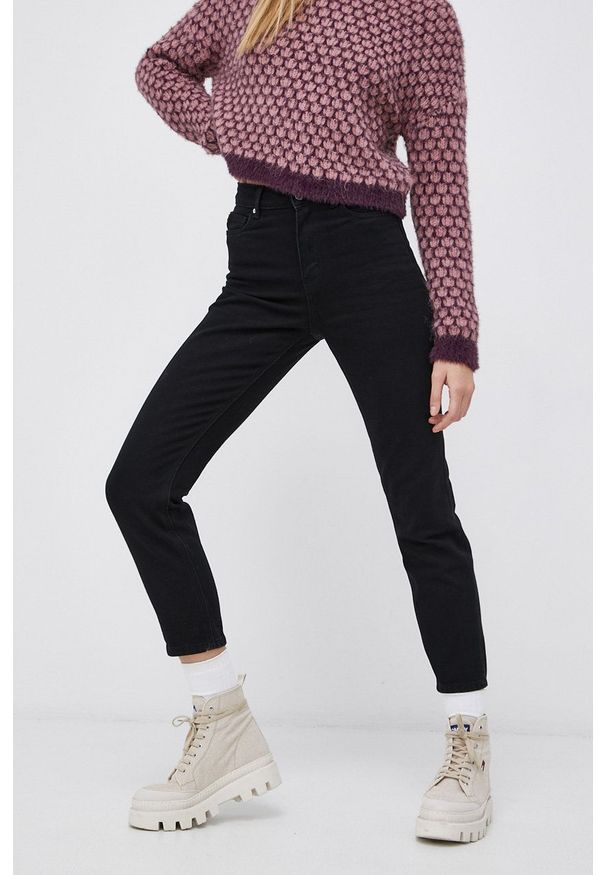 Vero Moda - Jeansy Brenda. Kolor: czarny