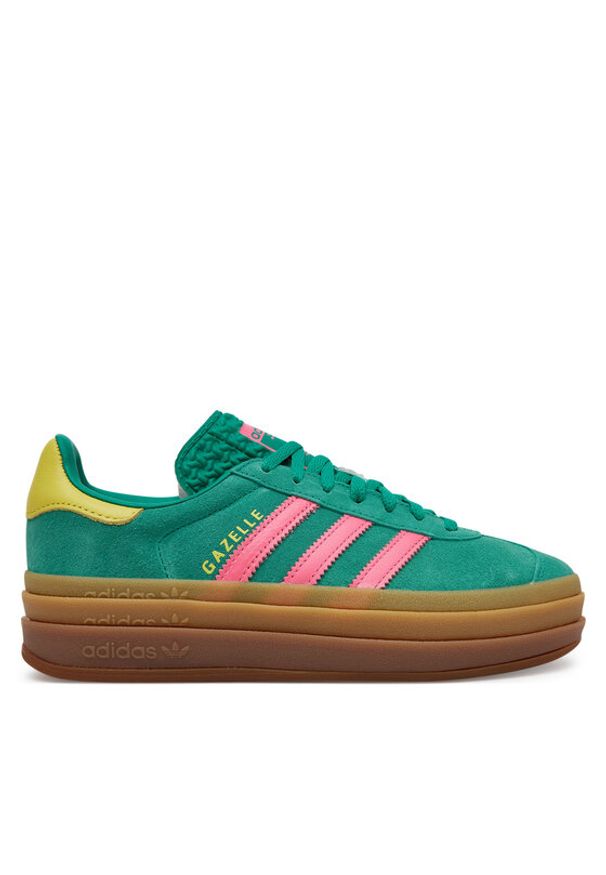 Adidas - adidas Sneakersy Gazelle Bold JH9668 Zielony. Kolor: zielony. Materiał: skóra, zamsz. Model: Adidas Gazelle