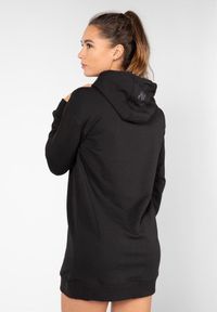 GORILLA WEAR - Bluza fitness damska długa Gorilla Wear Alexandria Hoodie. Kolor: czarny. Długość: długie. Sport: fitness