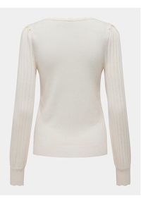 only - ONLY Sweter Meddi 15311544 Biały Regular Fit. Kolor: biały. Materiał: syntetyk #3