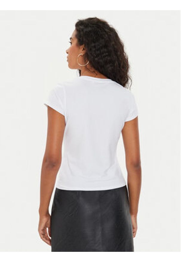 Guess T-Shirt W4YI67 K49A1 Biały Regular Fit. Kolor: biały. Materiał: bawełna, syntetyk