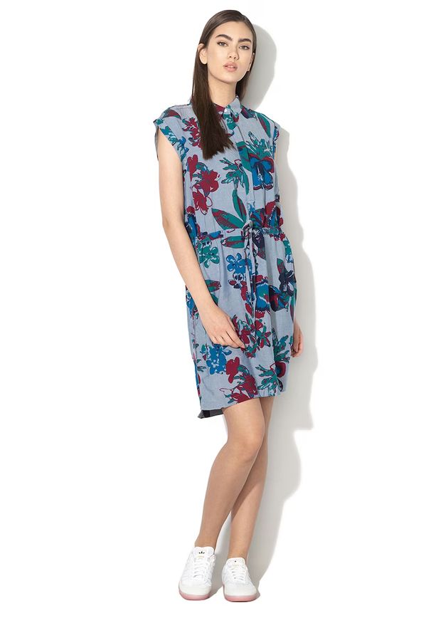 Lee - LEE FLORAL DRESS DAMSKA SUKIENKA BLUEPRINT L50DFLLH 112111303