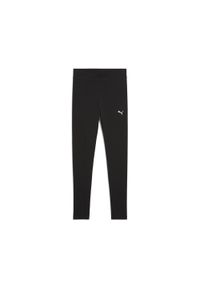 Puma - Damskie legginsy z wysokim stanem ESS PUMA Black. Stan: podwyższony. Kolor: czarny. Sport: fitness