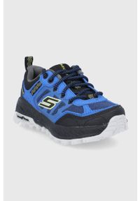 skechers - Skechers Buty dziecięce. Nosek buta: okrągły. Zapięcie: sznurówki. Kolor: niebieski. Materiał: guma #3