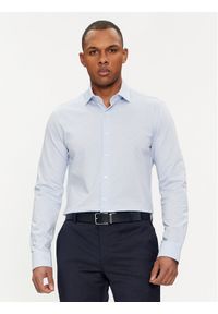 Michael Kors Koszula MK0DS01263 Niebieski Slim Fit. Kolor: niebieski. Materiał: bawełna #1