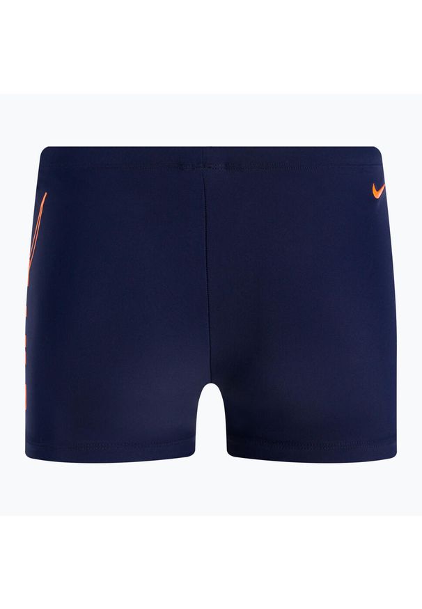 Bokserki kąpielowe męskie Nike Reflect Logo Square Leg. Kolor: niebieski