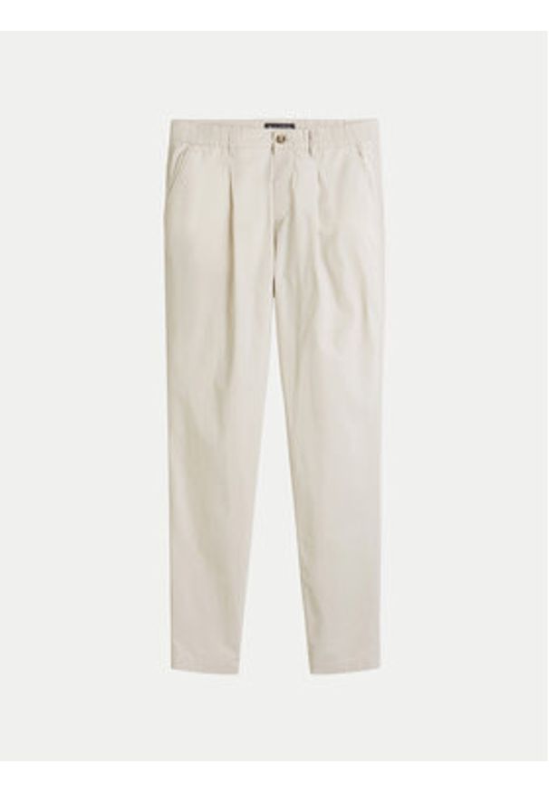 Marc O'Polo Spodnie materiałowe 522 0831 10144 Beżowy Slim Fit. Kolor: beżowy. Materiał: bawełna