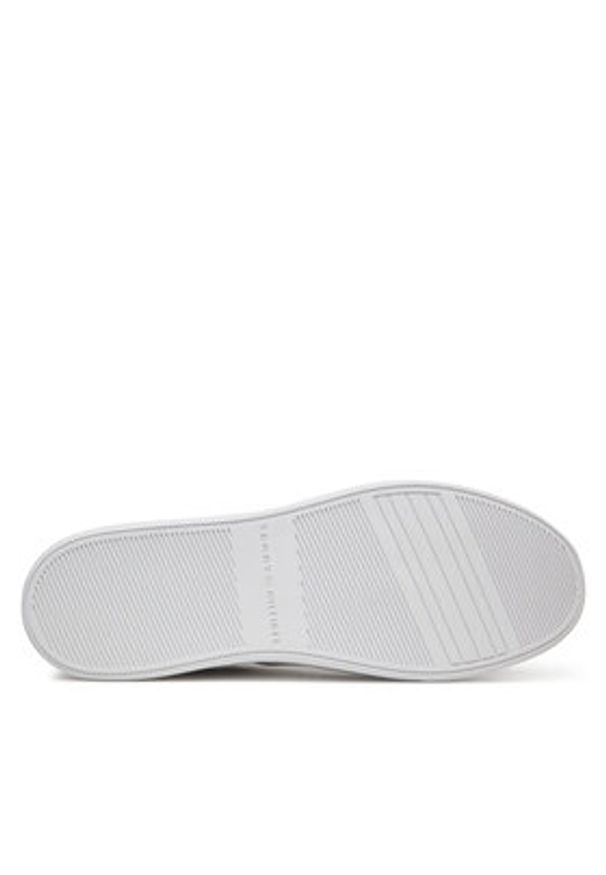 TOMMY HILFIGER - Tommy Hilfiger Sneakersy Essential Elevated Court Sneaker FW0FW08680 Biały. Kolor: biały. Materiał: skóra