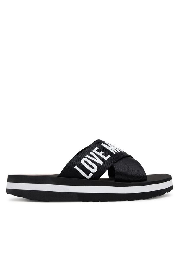 Love Moschino - Klapki LOVE MOSCHINO. Kolor: czarny