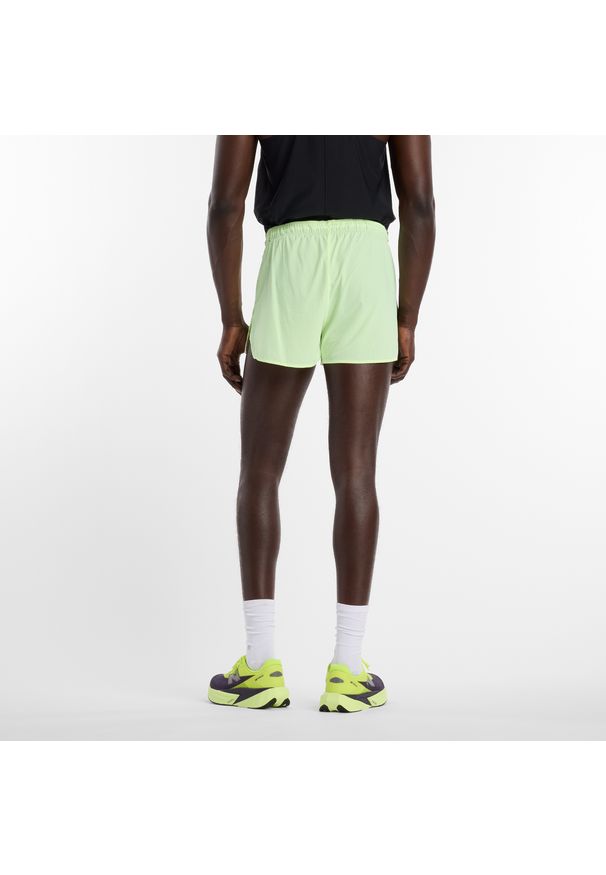 Spodenki męskie New Balance MB6140TLAFG – zielone. Kolor: zielony. Materiał: materiał, nylon, poliester