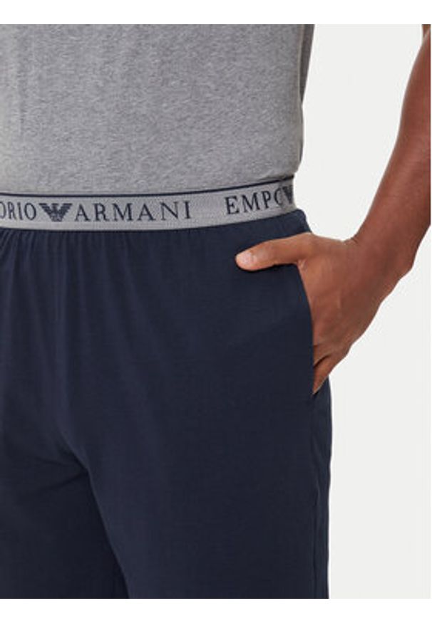 Emporio Armani Underwear Piżama EM000400 AF10776 M8098 Szary Regular Fit. Kolor: szary. Materiał: bawełna