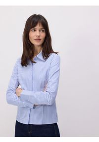 Reserved - Bawełniana koszula - niebieski. Kolor: niebieski. Materiał: bawełna #1