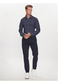 BOSS - Boss Koszula P-Hank-S-Kent-C1-222 50496754 Granatowy Slim Fit. Typ kołnierza: kołnierzyk klasyczny. Kolor: niebieski. Materiał: syntetyk #4