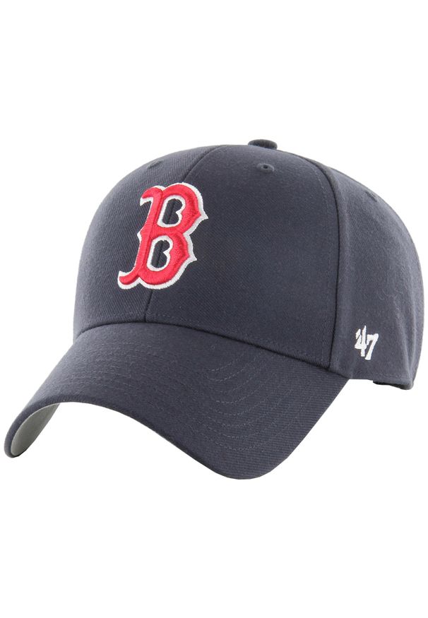 47 Brand - Czapka z daszkiem dla dorosłych MLB Boston Red Sox MVP Cap. Kolor: niebieski. Materiał: wełna, akryl