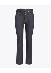 Tory Burch - TORY BURCH - Granatowe jeansy Slim Fit. Stan: podwyższony. Kolor: niebieski. Styl: klasyczny, elegancki #6