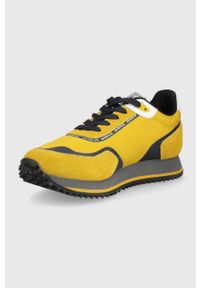 Napapijri buty lotus kolor żółty. Zapięcie: sznurówki. Kolor: żółty. Materiał: guma