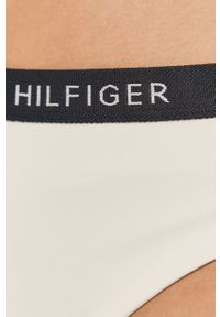 TOMMY HILFIGER - Tommy Hilfiger - Figi kąpielowe. Kolor: biały. Materiał: poliester, materiał, elastan. Wzór: gładki #2