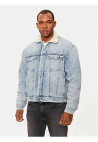 Calvin Klein Jeans Kurtka jeansowa J30J326839 Niebieski Regular Fit. Kolor: niebieski. Materiał: bawełna