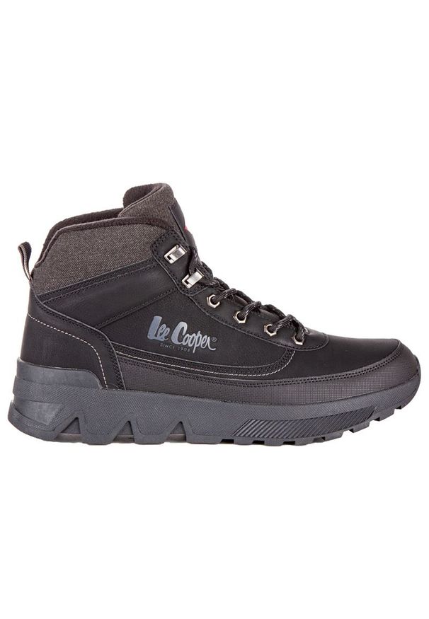 Buty Lee Cooper LCJ-24-01-2952MA - brązowa. Zapięcie: sznurówki. Kolor: brązowy. Materiał: guma, syntetyk, polar, materiał. Szerokość cholewki: normalna. Sezon: zima